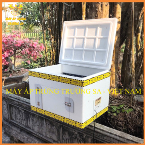 Máy Ấp Trứng Thùng Xốp Đảo Tự Động 1 Khay 60 Trứng 6 MAY AP TRUNG 60 QUA Máy Ấp Trứng Trường Sa
