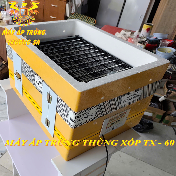 Máy Ấp Trứng Thùng Xốp Đảo Tự Động 2 Khay 120 Trứng 16 máy ấp trứng 120 trứng